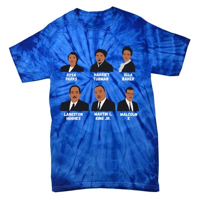 Black Leaders Inspiring Black History African American Gift Tie-Dye T-Shirt