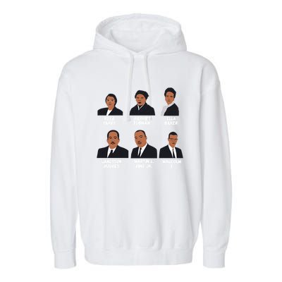 Black Leaders Inspiring Black History African American Gift Garment-Dyed Fleece Hoodie