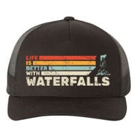 Backpacking Life Is Better With Waterfalls Retro Yupoong Adult 5-Panel Trucker Hat