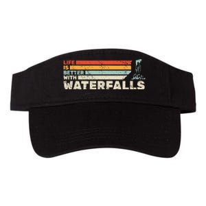 Backpacking Life Is Better With Waterfalls Retro Valucap Bio-Washed Visor