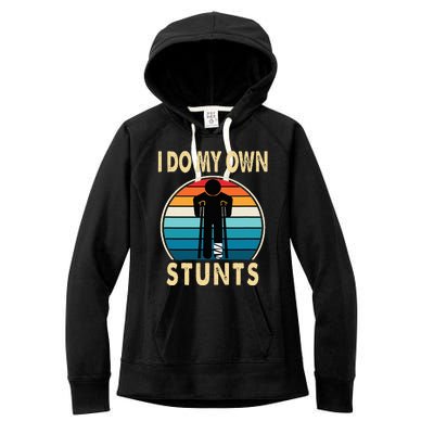 Broken Leg Injury Ankle Knee Get Well Soon Women's Fleece Hoodie