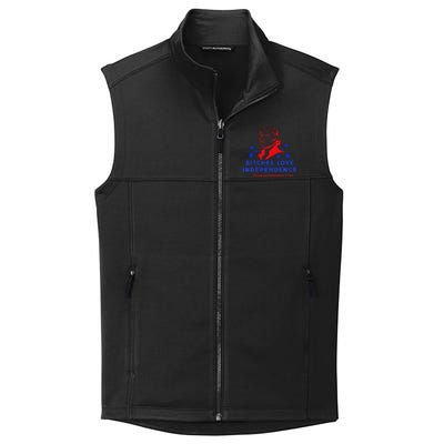 Bitches Love Independence Thomas Jefferson 1776 Collective Smooth Fleece Vest