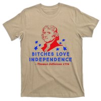 Bitches Love Independence Thomas Jefferson 1776 T-Shirt