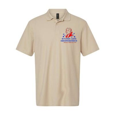 Bitches Love Independence Thomas Jefferson 1776 Softstyle Adult Sport Polo