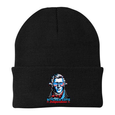 Bitches Love Independence Funny 4th Of July Thomas Jefferson Beanie