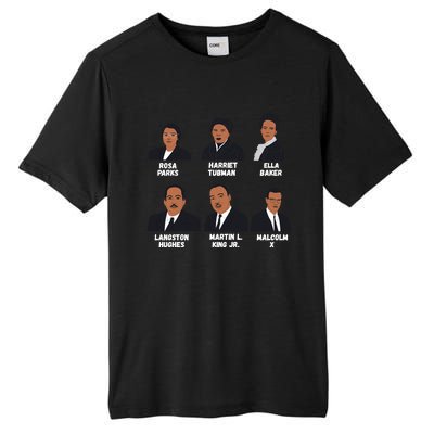 Black Leaders Inspiring Black History African American Funny Gift Tall Fusion ChromaSoft Performance T-Shirt