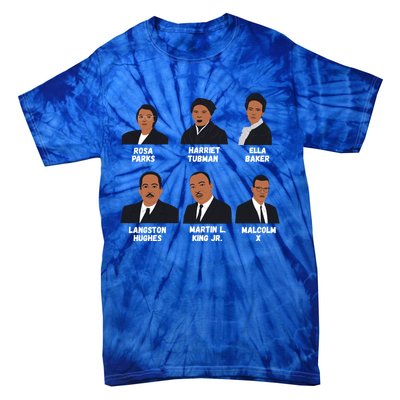 Black Leaders Inspiring Black History African American Funny Gift Tie-Dye T-Shirt