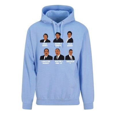 Black Leaders Inspiring Black History African American Funny Gift Unisex Surf Hoodie