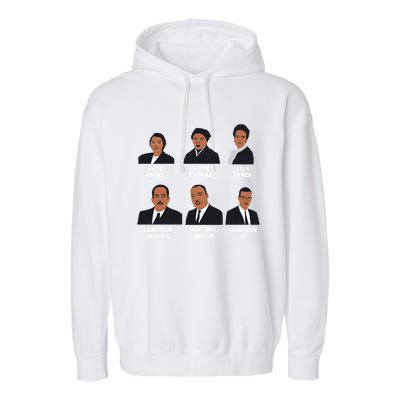 Black Leaders Inspiring Black History African American Funny Gift Garment-Dyed Fleece Hoodie