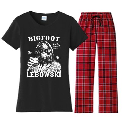 Bigfoot Lebowski IM The Squatch Man Women's Flannel Pajama Set