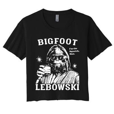 Bigfoot Lebowski IM The Squatch Man Women's Crop Top Tee