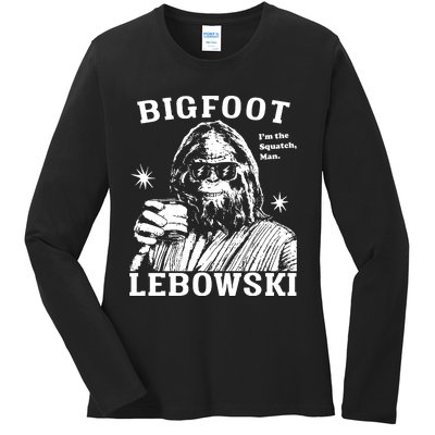 Bigfoot Lebowski IM The Squatch Man Ladies Long Sleeve Shirt