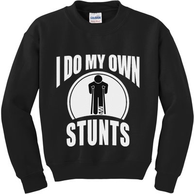 Broken Leg Injury Ankle Knee Funny Get Well Soon Gift Kids Sweatshirt