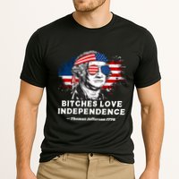 Bitches Love Independence Funny Founding Fathers 4th Of July Cooling Performance Crew T-Shirt