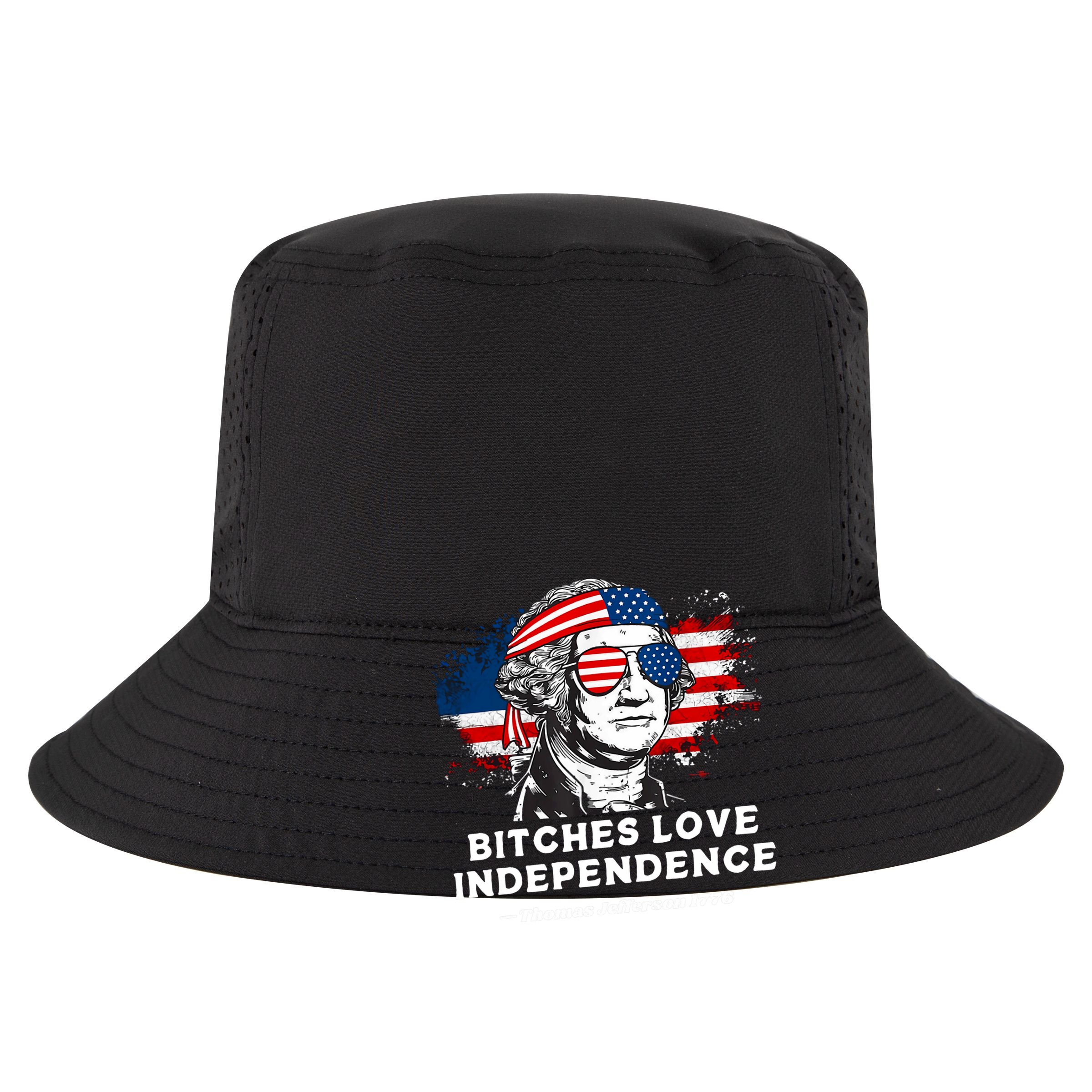 Bitches Love Independence Funny Founding Fathers 4th Of July Zip Tote Bag