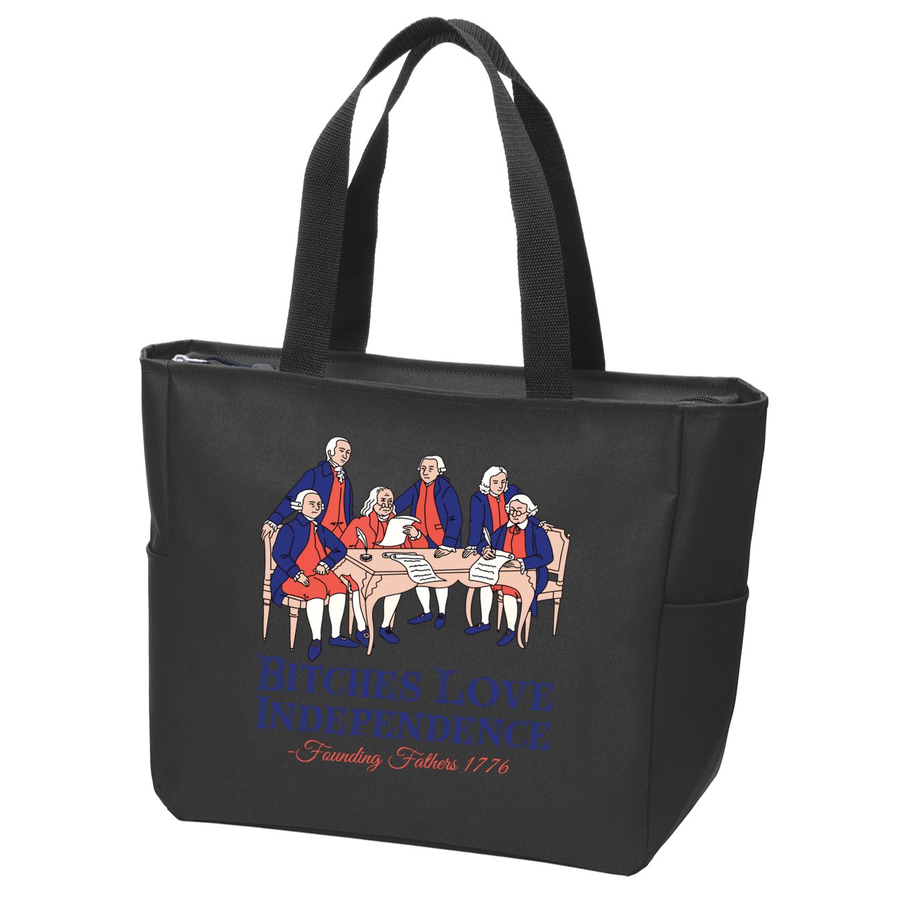 Bitches Love Independence 4th Of July Zip Tote Bag