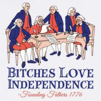 Bitches Love Independence 4th Of July Cool Comfort Performance Bucket Hat