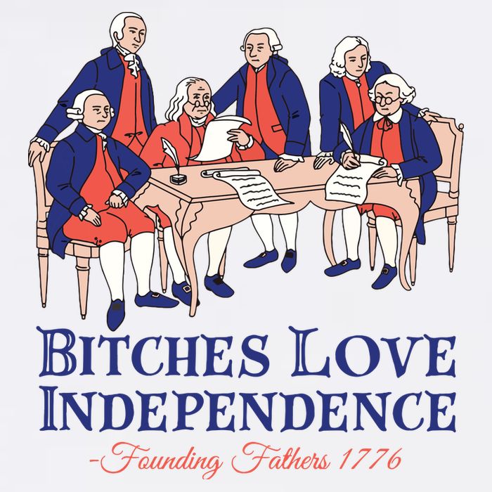Bitches Love Independence 4th Of July Cool Comfort Performance Bucket Hat