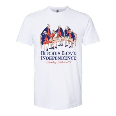 Bitches Love Independence 4th Of July Softstyle CVC T-Shirt