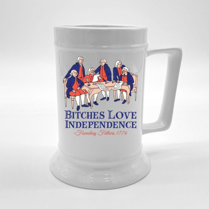 Bitches Love Independence 4th Of July Beer Stein