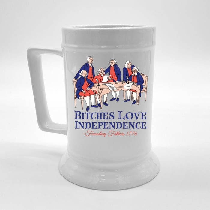 Bitches Love Independence 4th Of July Beer Stein