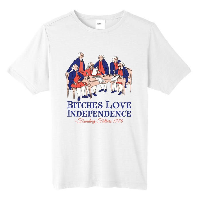 Bitches Love Independence 4th Of July Tall Fusion ChromaSoft Performance T-Shirt