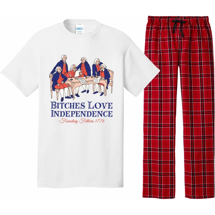 Bitches Love Independence 4th Of July Pajama Set