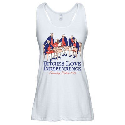 Bitches Love Independence 4th Of July Ladies Essential Flowy Tank