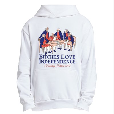 Bitches Love Independence 4th Of July Urban Pullover Hoodie