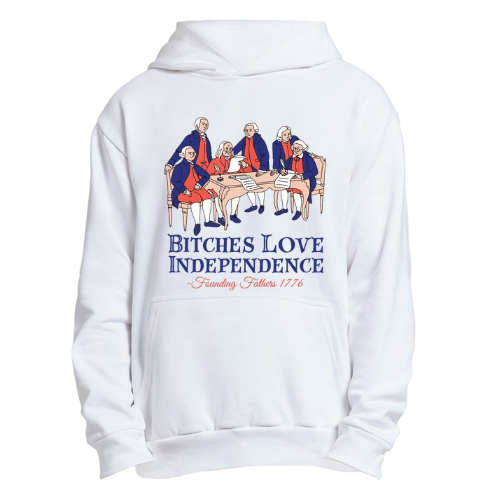 Bitches Love Independence 4th Of July Urban Pullover Hoodie