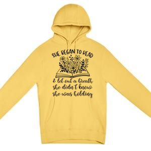 Book Lover Ideas Love To Read Wildflower Book Quotes Cute Gift Premium Pullover Hoodie