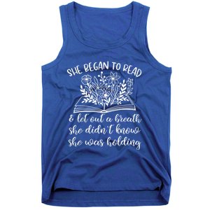 Book Lover Ideas Love To Read Wildflower Book Quotes Cute Gift Tank Top