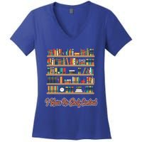 Book Lovers I Have No Sh Control Funny Librarian Cool Gift Women's V-Neck T-Shirt