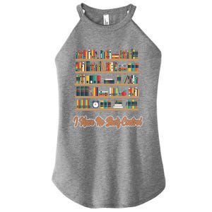 Book Lovers I Have No Sh Control Funny Librarian Cool Gift Women's Perfect Tri Rocker Tank