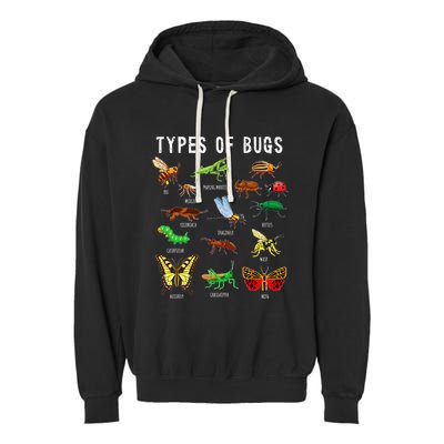 Bug Lover Insect Lover Types Of Bugs Bug Collector Bug Garment-Dyed Fleece Hoodie