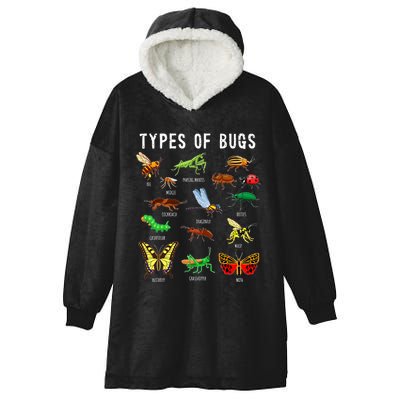 Bug Lover Insect Lover Types Of Bugs Bug Collector Bug Hooded Wearable Blanket