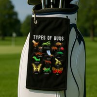 Bug Lover Insect Lover Types Of Bugs Bug Collector Bug Golf Towel