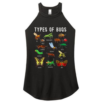 Bug Lover Insect Lover Types Of Bugs Bug Collector Bug Women's Perfect Tri Rocker Tank