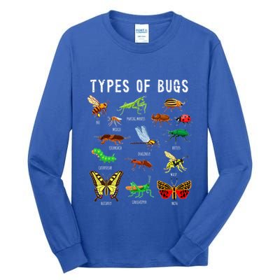 Bug Lover Insect Lover Types Of Bugs Bug Collector Bug Tall Long Sleeve T-Shirt