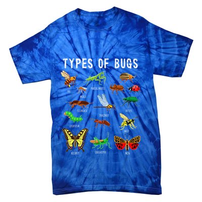 Bug Lover Insect Lover Types Of Bugs Bug Collector Bug Tie-Dye T-Shirt