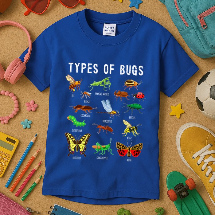 Bug Lover Insect Lover Types Of Bugs Bug Collector Bug Kids T-Shirt