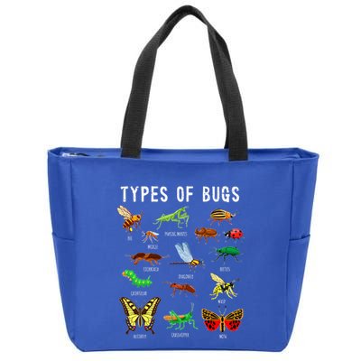 Bug Lover Insect Lover Types Of Bugs Bug Collector Bug Zip Tote Bag