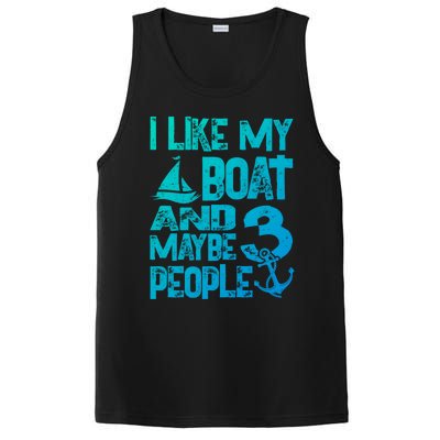 Boats Lover I Like My Boat And Maybe 3 People Boating Gift PosiCharge Competitor Tank