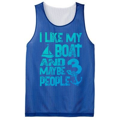 Boats Lover I Like My Boat And Maybe 3 People Boating Gift Mesh Reversible Basketball Jersey Tank