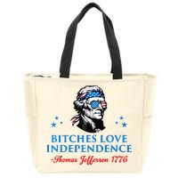 Bitches Love Independence Thomas Jefferson Founding Zip Tote Bag
