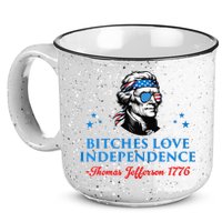 Bitches Love Independence Thomas Jefferson Founding 15oz Campfire Ceramic Mug