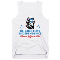 Bitches Love Independence Thomas Jefferson Founding Tank Top