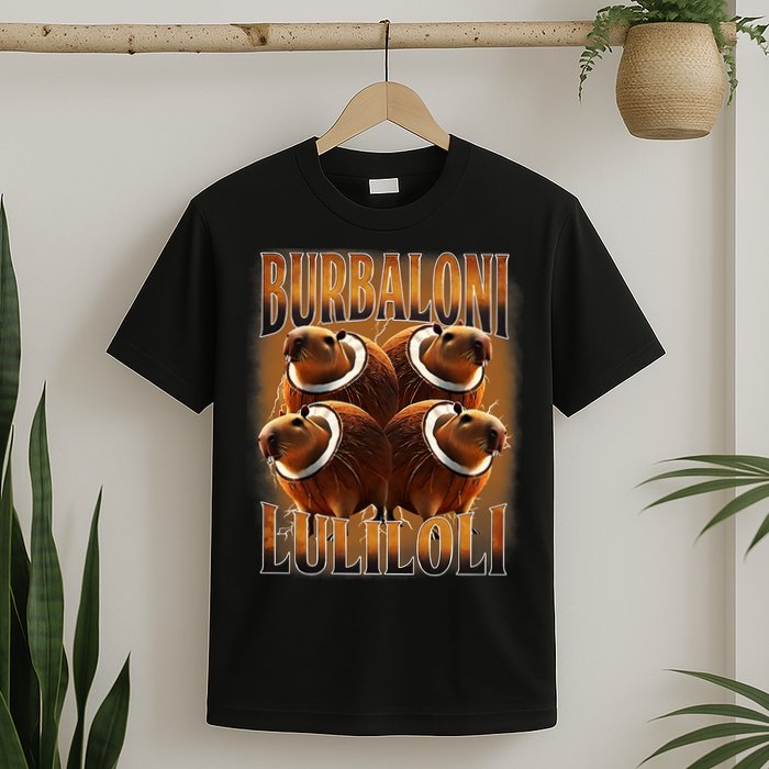 Burbaloni Luliloli Italian Brain Rot Capybara Meme T-Shirt