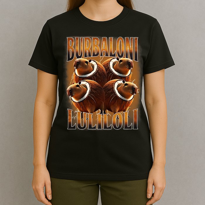 Burbaloni Luliloli Italian Brain Rot Capybara Meme T-Shirt