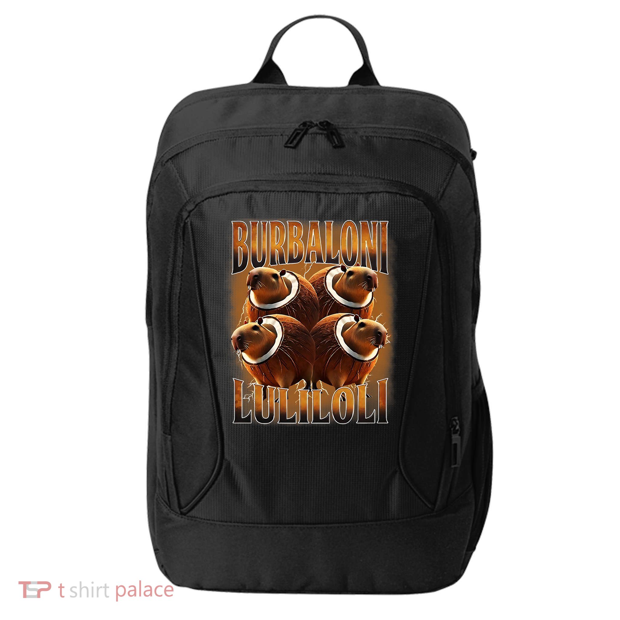Burbaloni Luliloli Italian Brain Rot Capybara Meme City Backpack